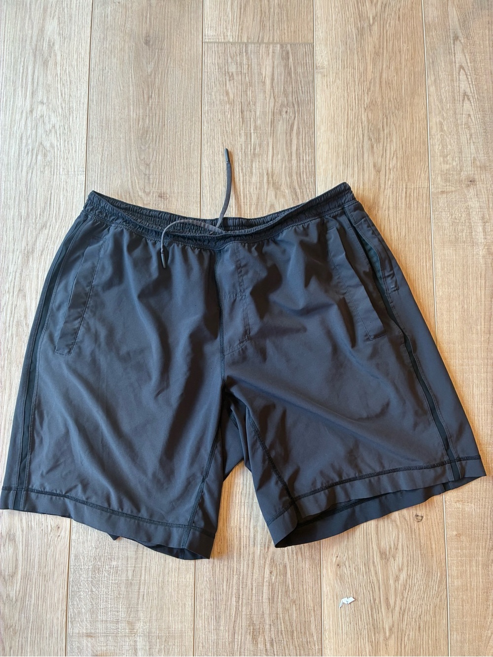 Lululemon Men’s Black Performance shorts with drawstring waist and pockets